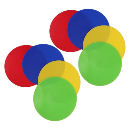 Marqueurs de position football en PVC x8 disques plats de sport