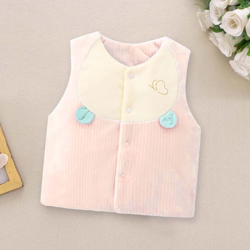 Newborn Boys Fleece Lined Vest Butterfly Print S𝐡erpa Cute Jackets Infant Girls Sleevless Shaggy Warm Outerwears4