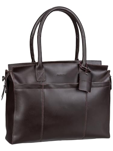 Sac ordinateur 15,6' marron foncé en cuir vintage pour protéger votre PC des chocs