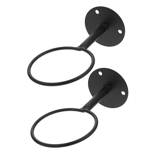 HANABASS 2Pcs Balls Display Rack Durable Basketball and Football Storage Stand Wall Mount Design for Organized Sports Equipment for Home Exhibition and Supermarkets