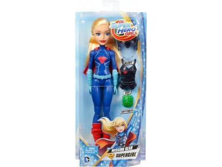 cavernedesjouets Coffret poupée : Supergirl Mission spéciale - poupée Mannequin - DC - Set Super Hero Girls avec Carte - nouveauté