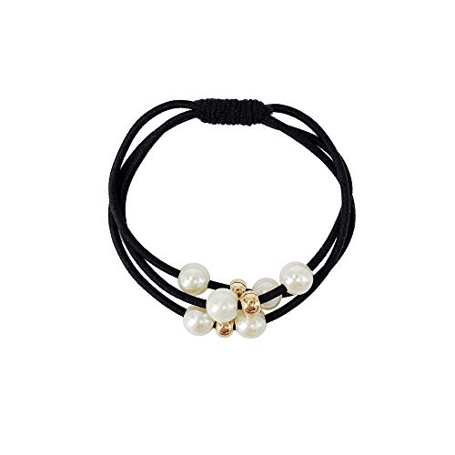 Ruihfas 10Pcs/Lot Korean Hair Accessories Multi Layer Hair Ring With Pearls Hair Rope Hairband #TOP7