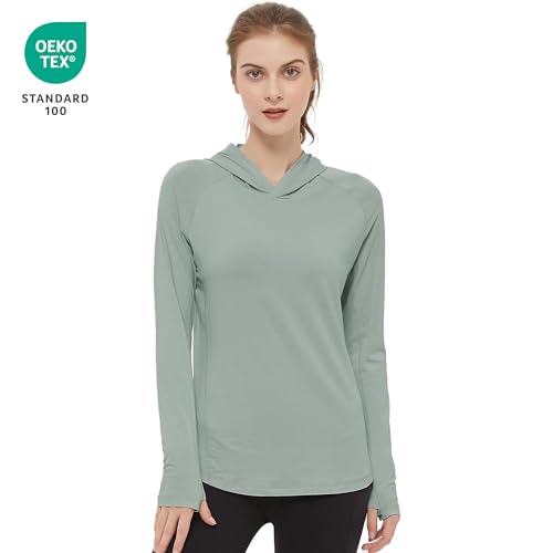 netdraw Women's Ultra-Soft Bamboo Viscose Hoodie UPF 50+ Sun Protection Long Sleeve Shirt2