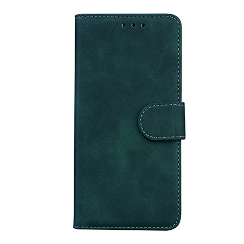Étui cuir Samsung Galaxy A22 5G vert pour ranger cartes et protéger l'écran