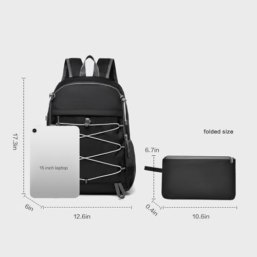 Mochila para senderismo plegable ligera miniatura 3