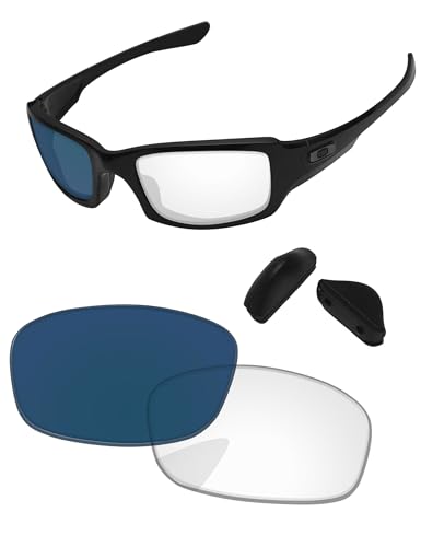 Image of Replacement Lenses & Nose Pads for Oakley Fives Squared(4+1) OO9238 54mm - Precise Fit, UV Block, Impact Resistant