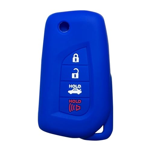 Key Fob Cover for Toyota Camry 4 Buttons Silicone Key