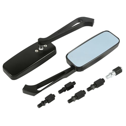 Espejos retrovisores cromados de 8mm estilo FLSTC para moto Softail