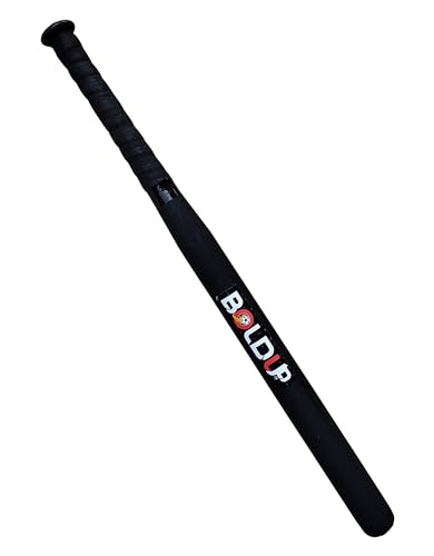 Image of Wooden Baseball Bat - 32 Inch Solid Hardwood Stick for Self Defense & Home Safety - Heavy Duty (Combo Black BASSBAT)