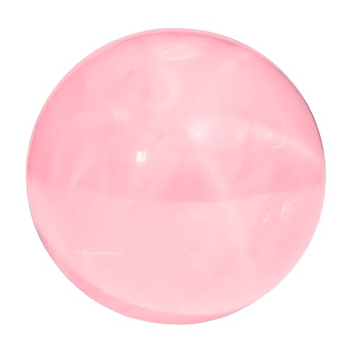 Image of Certified Star Rose Quartz Crystal Ball for Meditation | Premium Crystal Vastu Items for Home and Feng Shui Items for Good Luck - Pooja Supplies and Spiritual Practices (1.5 inch Inch)