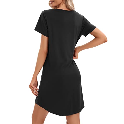 MAGIC-ARMOR-Camison-de-manga-corta-para-mujer-camison-de-dormir-negligees-camiseta-de-dormir-camiseta-S-XXL