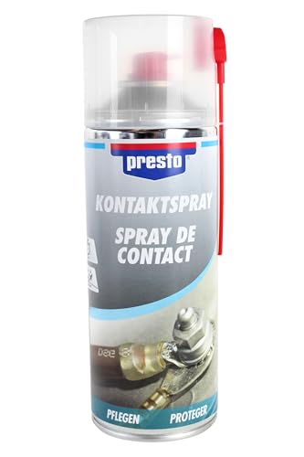 Kontaktspray 400ml, Elektronik Kontakt Spray, Kontaktreiniger, Elektro Reiniger, Elektroschutz verdrängt Wasser & Feuchtigkeit, Elektroverbindungen, Radio, TV, Werkzeug, Anschlüsse