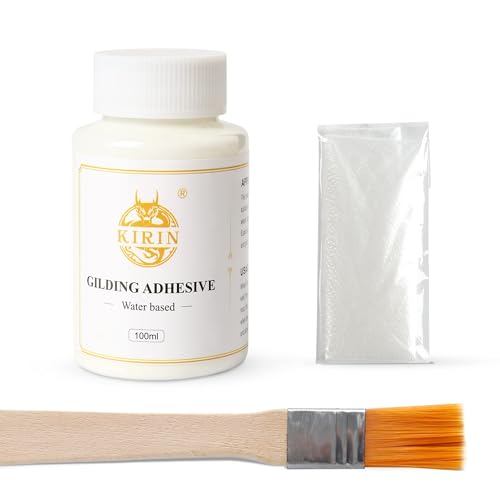 KIRIN 100ml blattgold kleber anlegemilch Wasserbasis kleber für blattgold Vergoldungskleber für Kunsthandwerk Kunst Holz