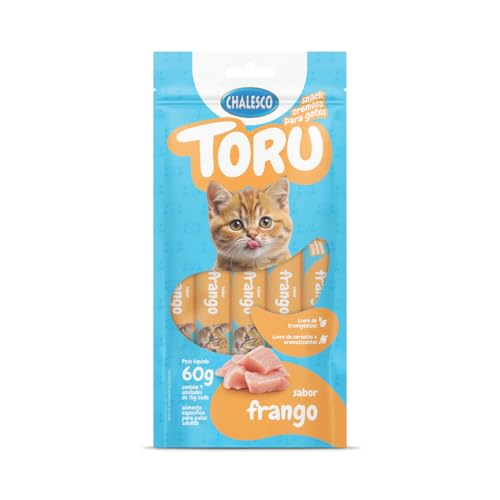 Toru Chalesco Snack Cremoso de Frango 60g para Gatos – Petisco Natural Com Sabor Irresistível