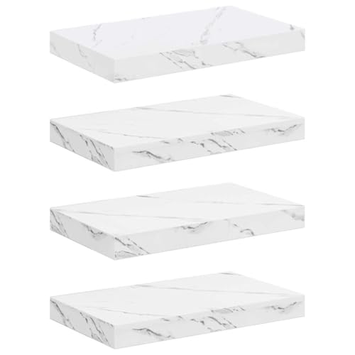 Étagère murale marbre blanc pour optimiser vos murs vides avec élégance