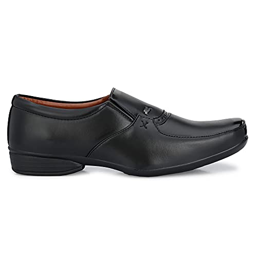 Image of Stylelure Synthetic Leather Formal Shoes for Men(Black)