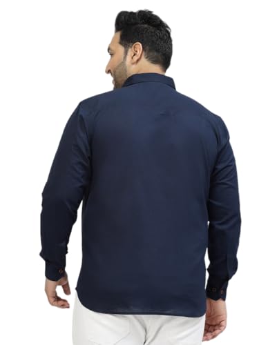 Image of ELYYORK Shirt for Men Plus Size||Shirt for Men Plus Size 4XL||6XL Shirts for Men Plus Size||Plus Shirts for Men||Plus Size Shirts for Men Full Sleeve|| Formal Shirt for Men||CB-PLS-01