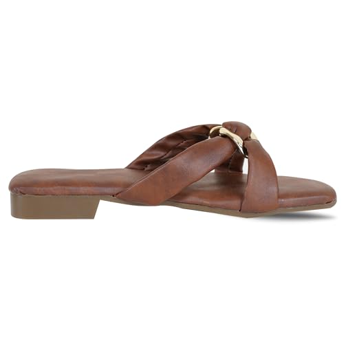 Image of DFR Women Casual Cushioned Flat Slippers Woman