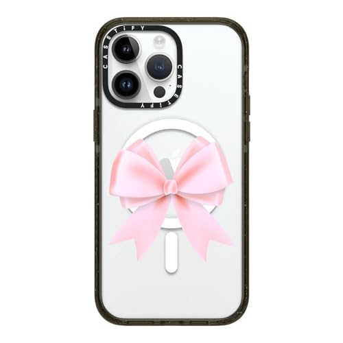 CASETiFY (P[XeBt@C) CpNgP[X iPhone 14 Pro Maxp [2.5 m 4X RpO[h̗ɑ΂ی/MagsafeΉ] - L[g sN{ {E t@bV NA - NAubN