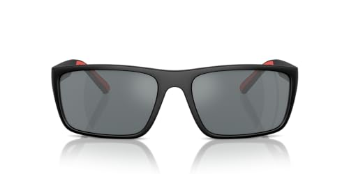 Scuderia Ferrari 0FZ6003U Sunglasses, Black Matte/Grey Mirrored Black, 59 mm