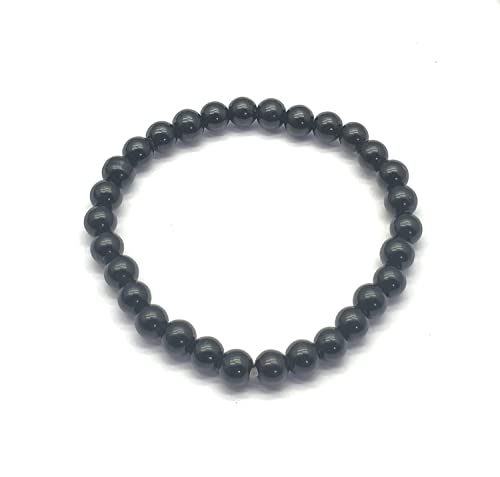Bracelet en perles d onyx noir extensible pour vos séances de méditation et de yoga
