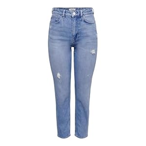 ONLY Female Straight-Fit Jeans ONLEMILY Hohe Taille Gerade geschnitten Jeans