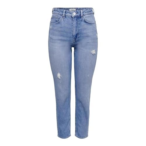 ONLY Female Straight-Fit Jeans ONLEMILY Hohe Taille Gerade geschnitten Jeans