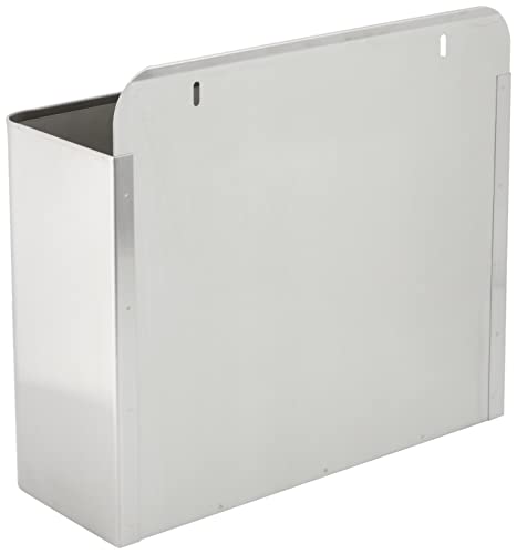 Jofel - Wandabfallbehälter Edelstahl 10L, Kann zur Entleerung und Reinigung von der Wand abgenommen werden, Robust, strapazierfähig und langlebig