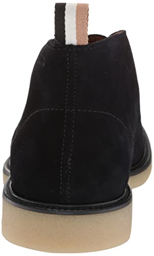 Image of BOSS Men's Suede Lace Up Desert Boot With Embossed Logo