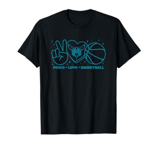 NBA Charlotte Hornets Peace Love Basketball T-Shirt
