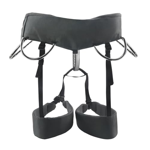 Image of NewDoar Climbing Harness, Mountaineering Rock Climbing Harness, Half Body Harness for Rappelling Fire Rescuing Tree Climbing