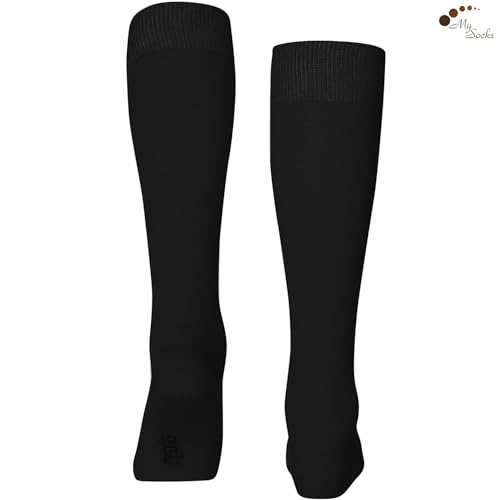 Mysocks Knee High Socks for Women Men Combed Cotton Seamless Toe Tall Long High Socks4