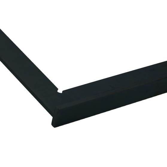 Acha 200 x 200mm - Cartabón Vaciado Con Baño Inox. Negro, Liso (5)