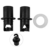 UTTASU Adaptador de manguera inflable para barco, color negro, 20 x 46 mm, PVC, útil, alta flexibilidad, reemplazable, práctico