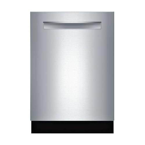 Image of SHPM65W55N 24 500 Series Pocket Handle Dishwasher with 16 Place Settings 3rd Rack 44 dBA 5 Wash Cycles 5 Wash Options and Sanitize Option in Stainless Steel
