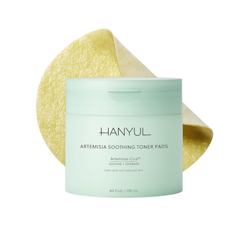 HANYUL Artemisia Soothing Toner Pads with Centella Asiatica and H...