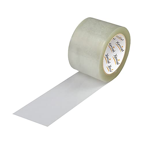 Xenial Klebeband, low noise, 75mm breitx66lfm., 63my, transparent, EXTRA, High Tack Acrylat-Kleber, 120 Rollen