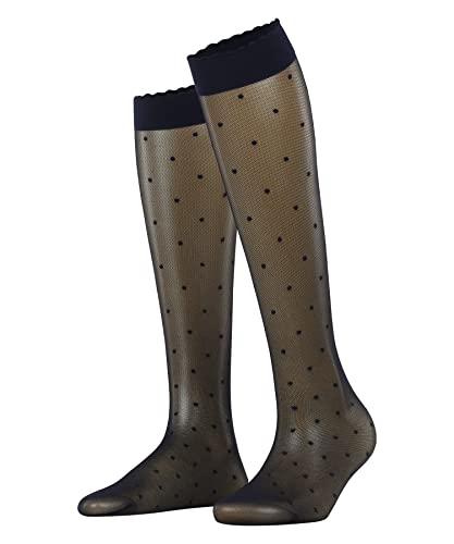 Image of FALKE Women's Dot 15 Denier Knee-High Socks, Patterned Stockings, Casual and Dress, Ultra Sheer Fine Mesh, Nylon