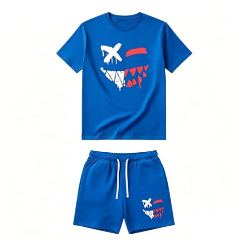 Ensemble décontracté homme t-shirt et short ample d'été en tissu léger