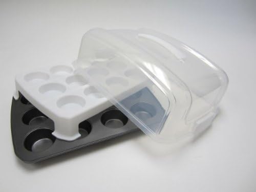 Chloe's Kitchen Cup Cake or Muffin Carrier with Pan, 24-Cavity