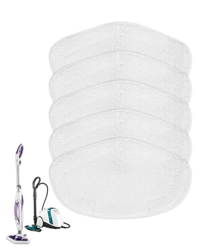 KEEPOW 5 PCS Serpillières Microfibres pour Polti Vaporetto SV440 Double, SV450, SV460, Réutilisables Serpillières pour Polti Vaporetto Smart 100 T, Idéal Lingettes...