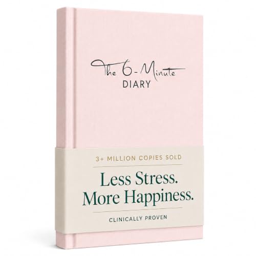 6-Minute Diary – 3-Million-User Gratitude Journal for Women & Men with Prompts – Guided Self Care Book Based on Positive Psychology – Daily Manifestation