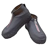 protector de lluvia para motociclistas Diseño de cremallera: el diseño de cremallera para facilitar su transporte y desmontaje. Puedes ajustar la tensión para que tus pies estén más cómodos. Estas fundas para zapatos son fáciles de lavar con agua corriente para mantenerlas limpias para la próxima vez y se pueden reutilizar durante mucho tiempo.