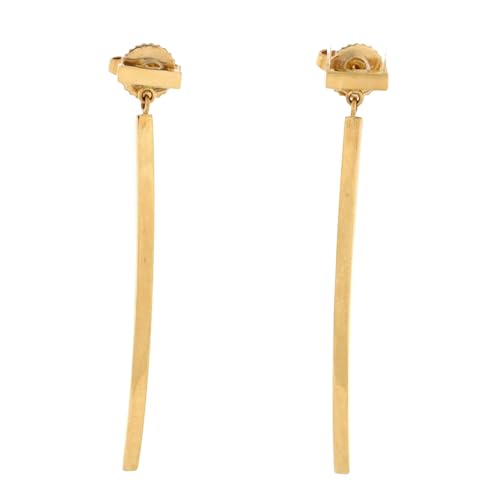 Tiffany & Co., Pre-Loved T Wire Bar Earrings 18K Yellow Gold, Yellow Gold