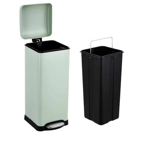 Caneca de basura de acero inoxidable 30 litros con pedal