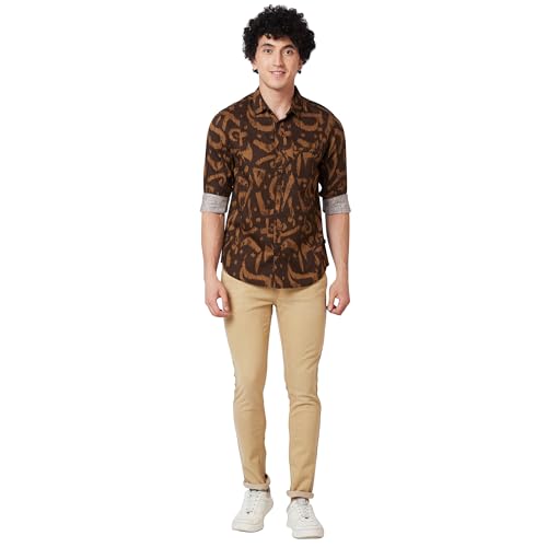 Image of Spykar Men's Cotton Slim Fit Shirt