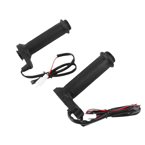 Poignées chauffantes moto 12V en plastique noir pour guidon 7/8 pouces