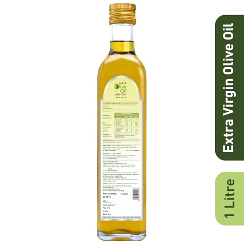 Image of GAIA Extra Virgin Olive oil 1 ltr Super Saver pack, Good for Health, Rich in monounsaturated fat, good cholesterol