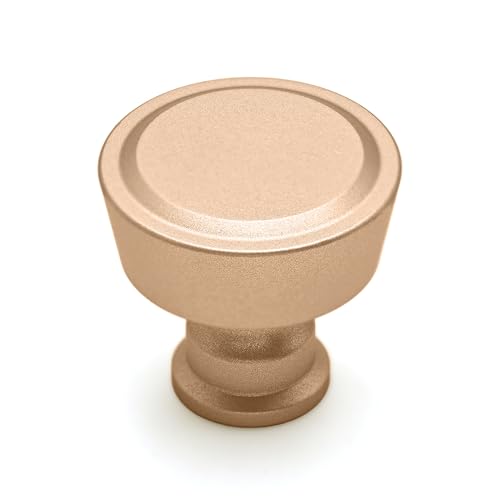 Image of 10 Pack 1-1 /5Inch(30mm) Champagne Gold Knobs for Dresser Champagne Brass Cabinet Pulls Kitchen Drawer Knob Hardware for Cupboard Bathroom