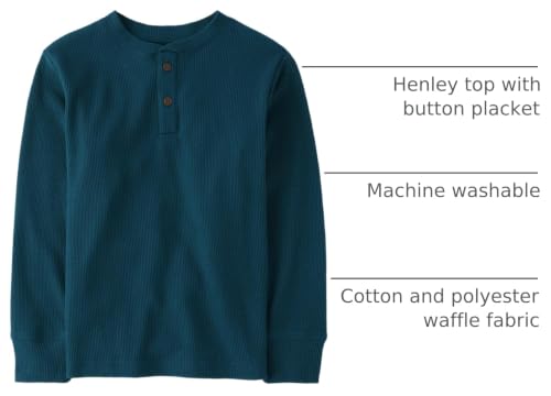 Image of The Children's Place boys Long Sleeve Thermal Henley Shirt